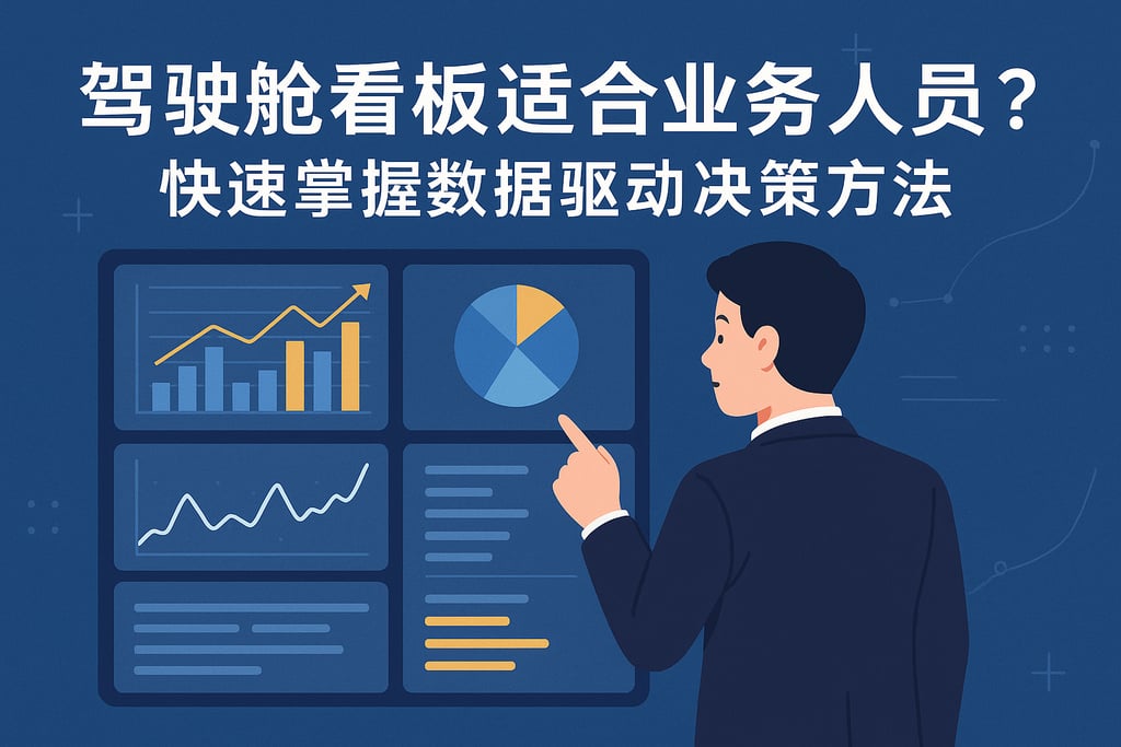 驾驶舱看板适合业务人员吗？快速掌握数据驱动决策方法