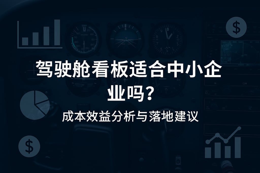 驾驶舱看板适合中小企业吗？成本效益分析与落地建议