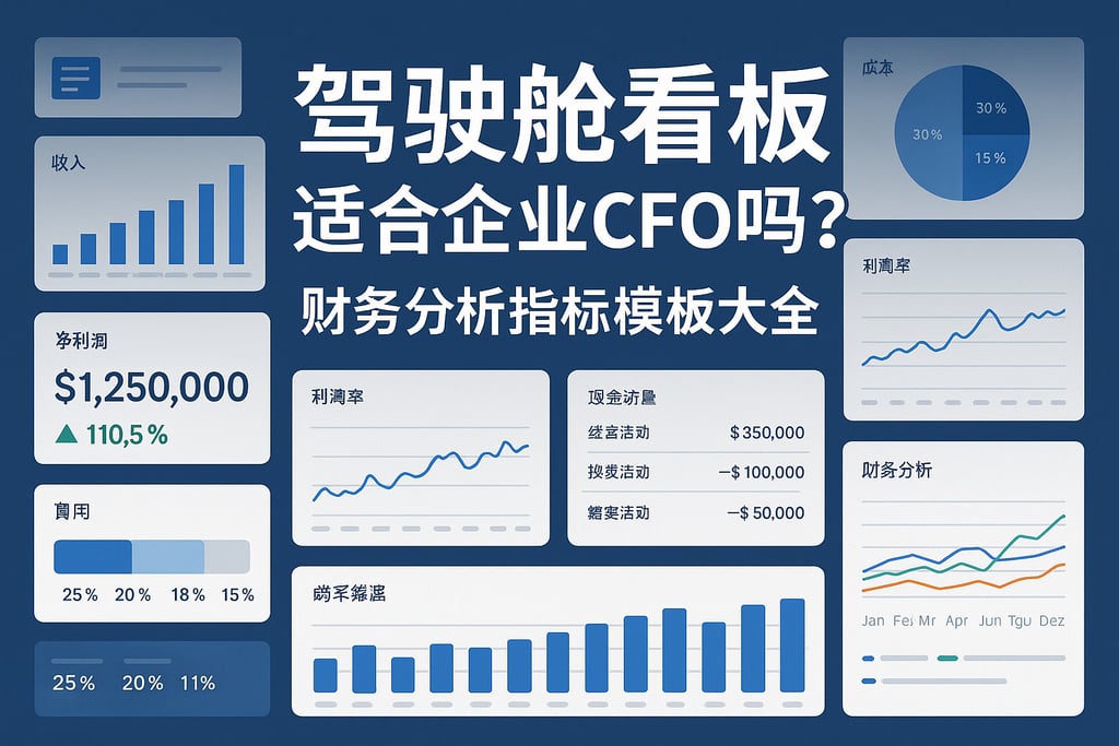 驾驶舱看板适合企业CFO吗？财务分析指标模板大全