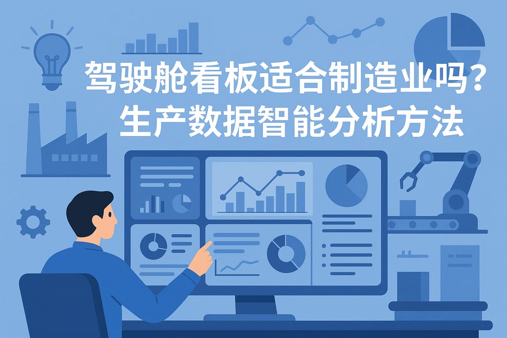 驾驶舱看板适合制造业吗？生产数据智能分析方法