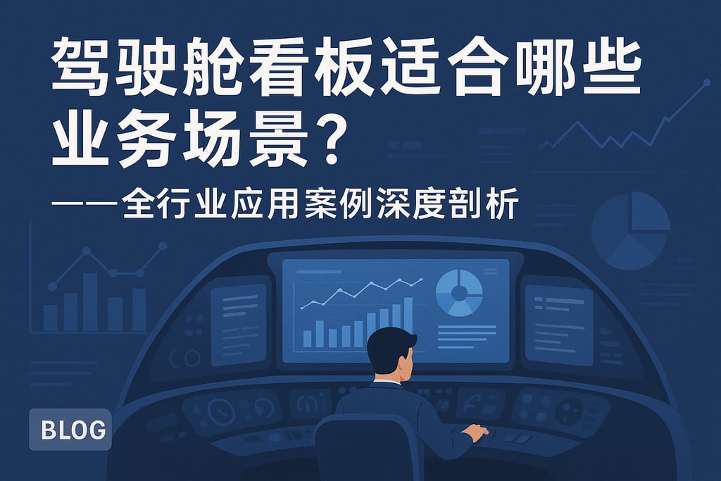 驾驶舱看板适合哪些业务场景？全行业应用案例深度剖析