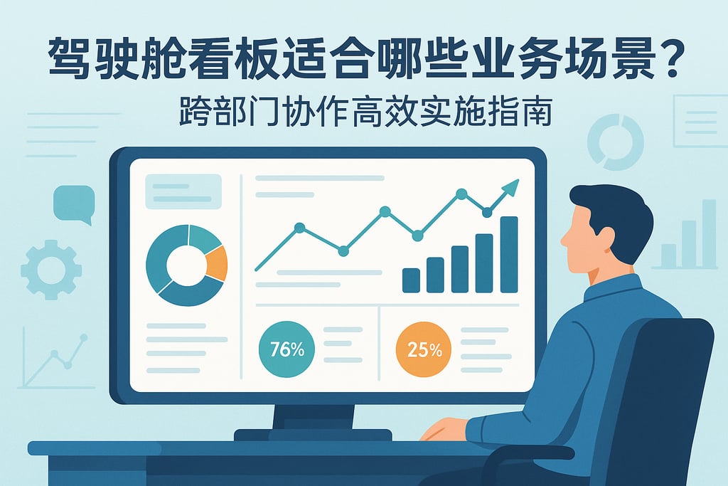 驾驶舱看板适合哪些业务场景？跨部门协作高效实施指南