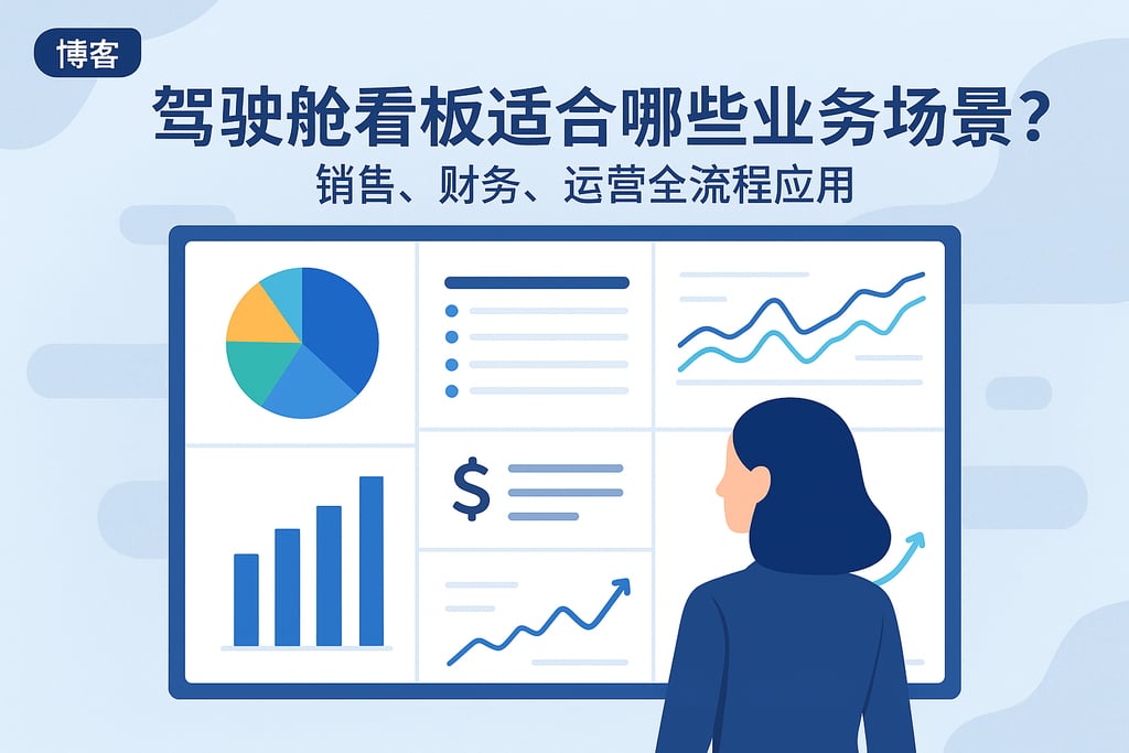 驾驶舱看板适合哪些业务场景？销售、财务、运营全流程应用