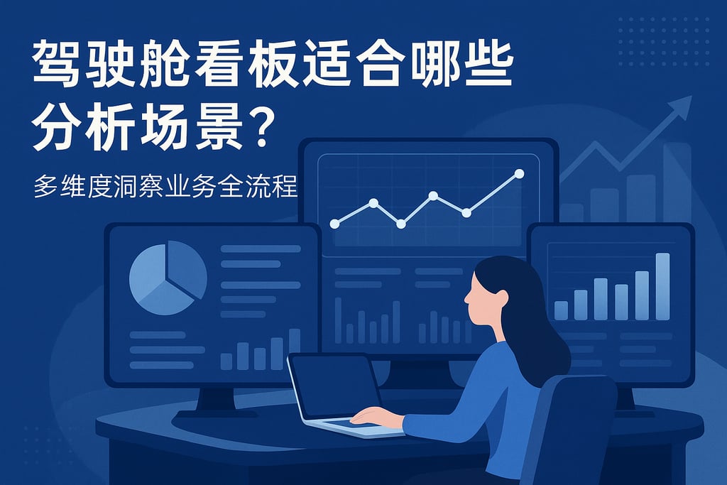 驾驶舱看板适合哪些分析场景？多维度洞察业务全流程