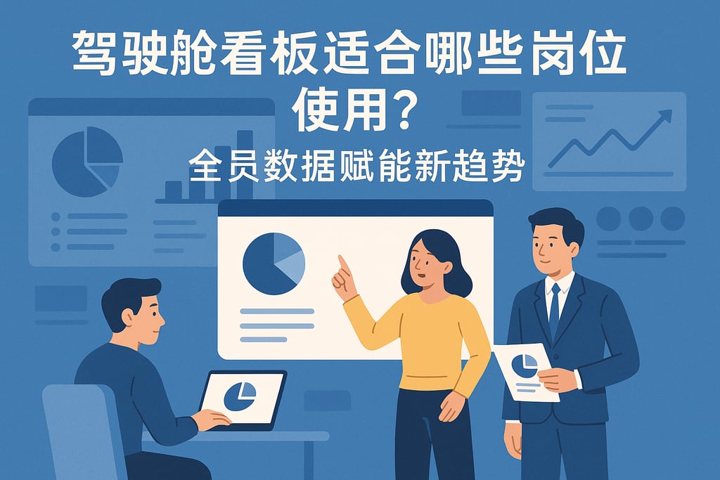 驾驶舱看板适合哪些岗位使用？全员数据赋能新趋势