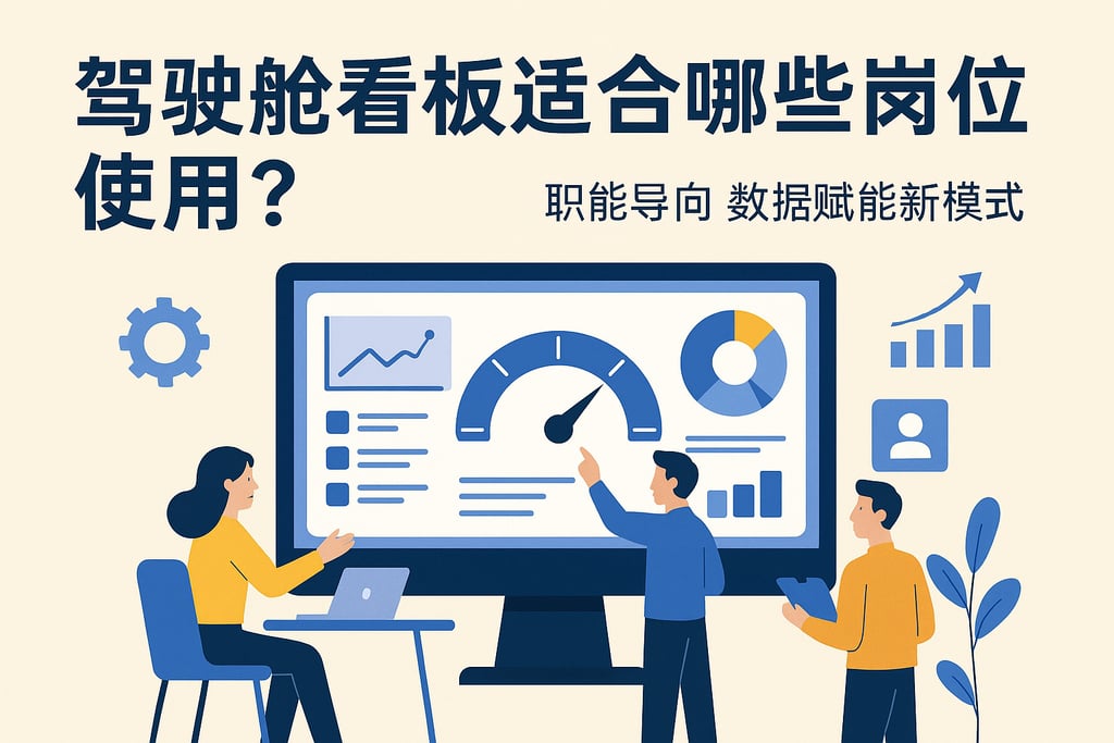驾驶舱看板适合哪些岗位使用？职能导向数据赋能新模式