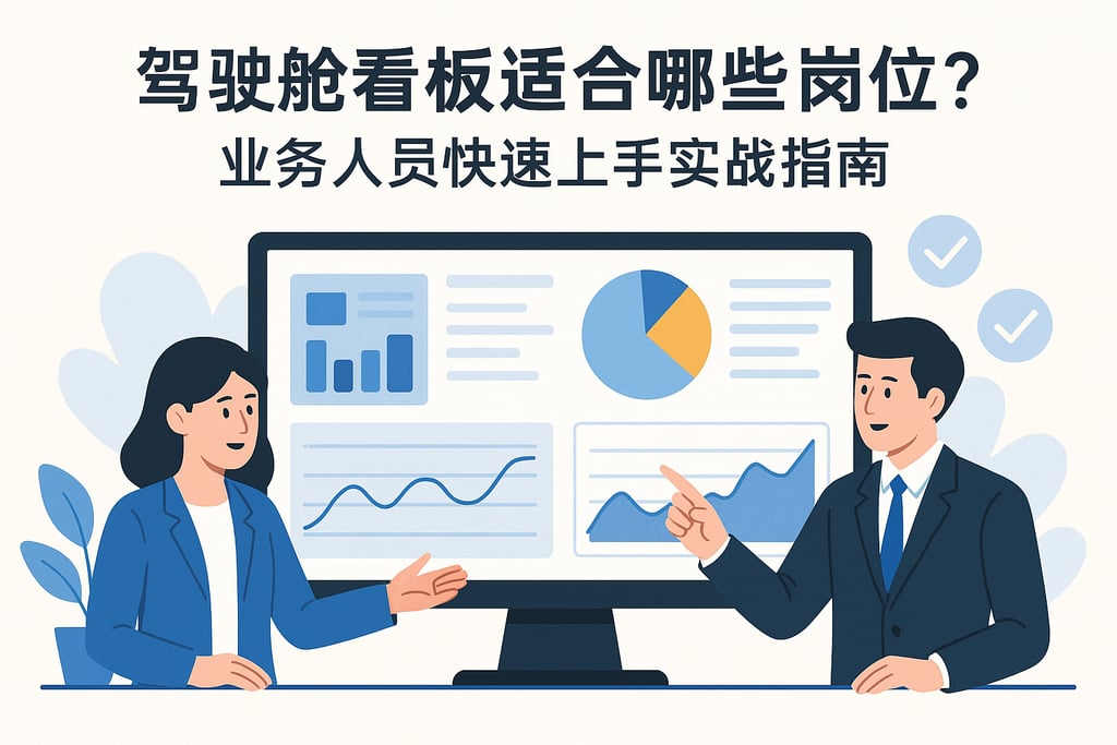 驾驶舱看板适合哪些岗位？业务人员快速上手实战指南