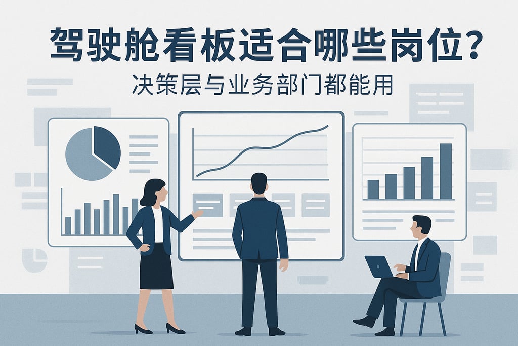 驾驶舱看板适合哪些岗位？决策层与业务部门都能用