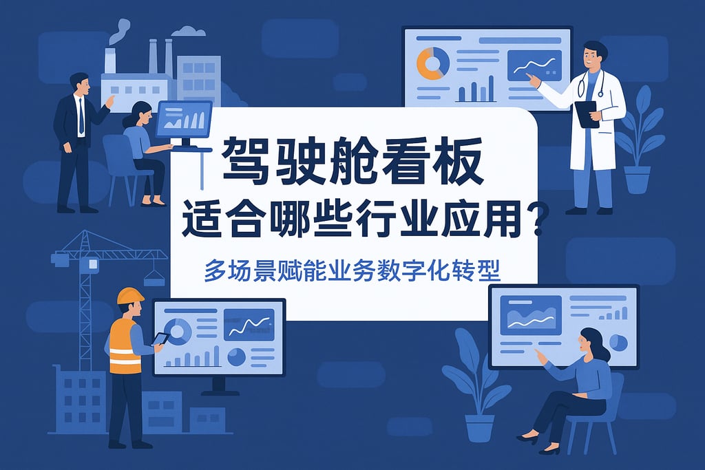 驾驶舱看板适合哪些行业应用？多场景赋能业务数字化转型