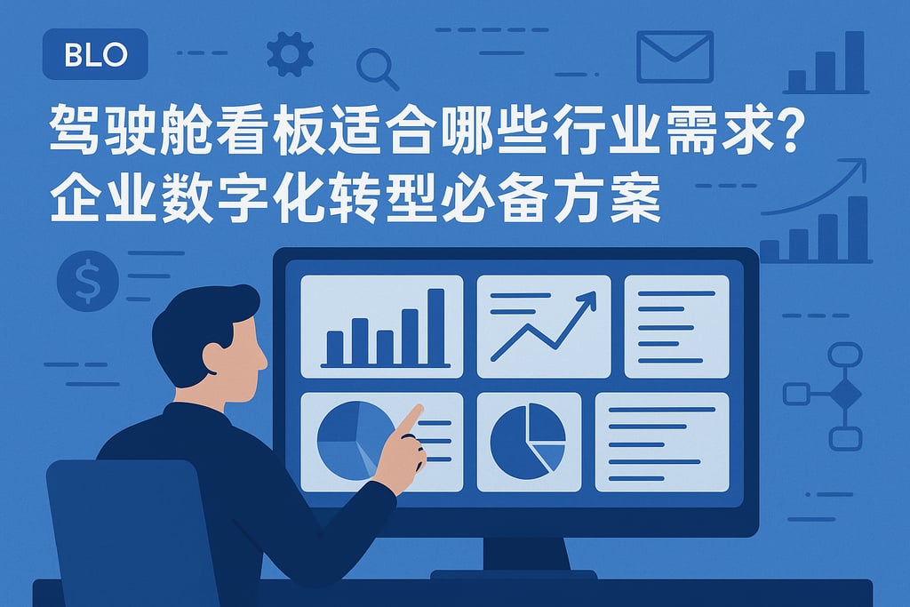 驾驶舱看板适合哪些行业需求？企业数字化转型必备方案