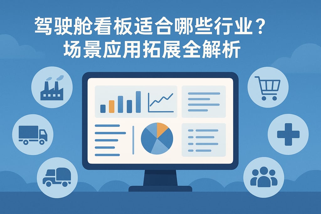 驾驶舱看板适合哪些行业？场景应用拓展全解析