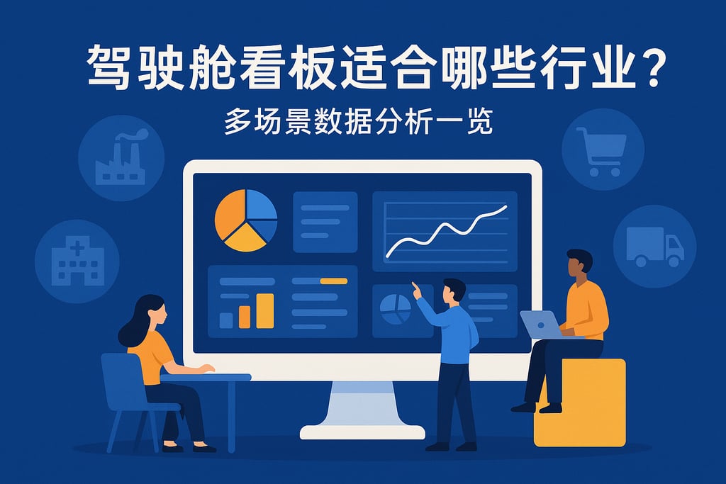 驾驶舱看板适合哪些行业？多场景数据分析一览