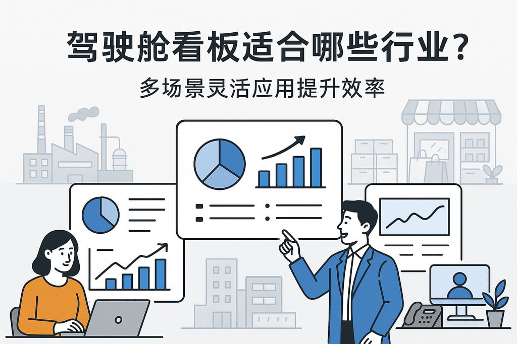 驾驶舱看板适合哪些行业？多场景灵活应用提升效率