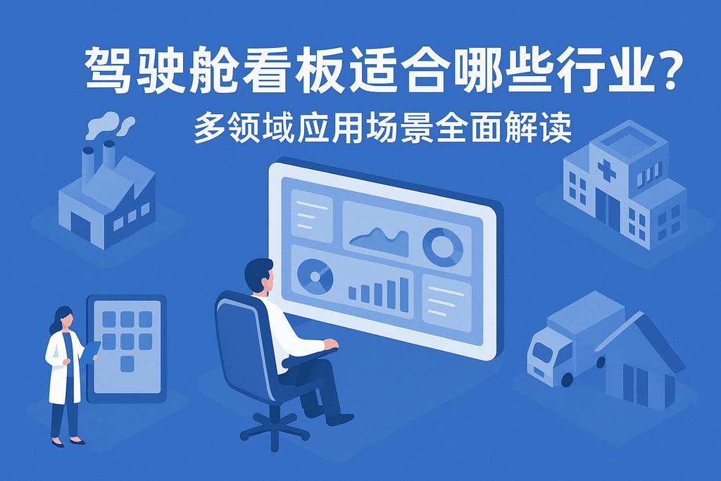 驾驶舱看板适合哪些行业？多领域应用场景全面解读
