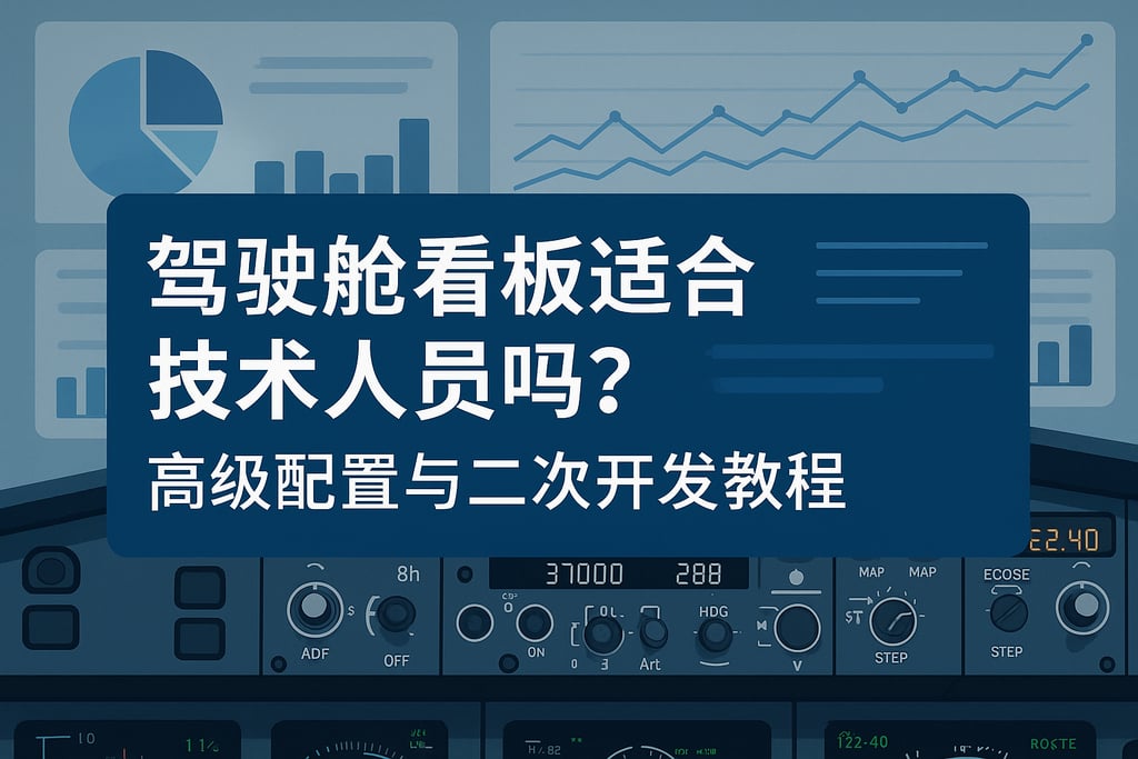 驾驶舱看板适合技术人员吗？高级配置与二次开发教程