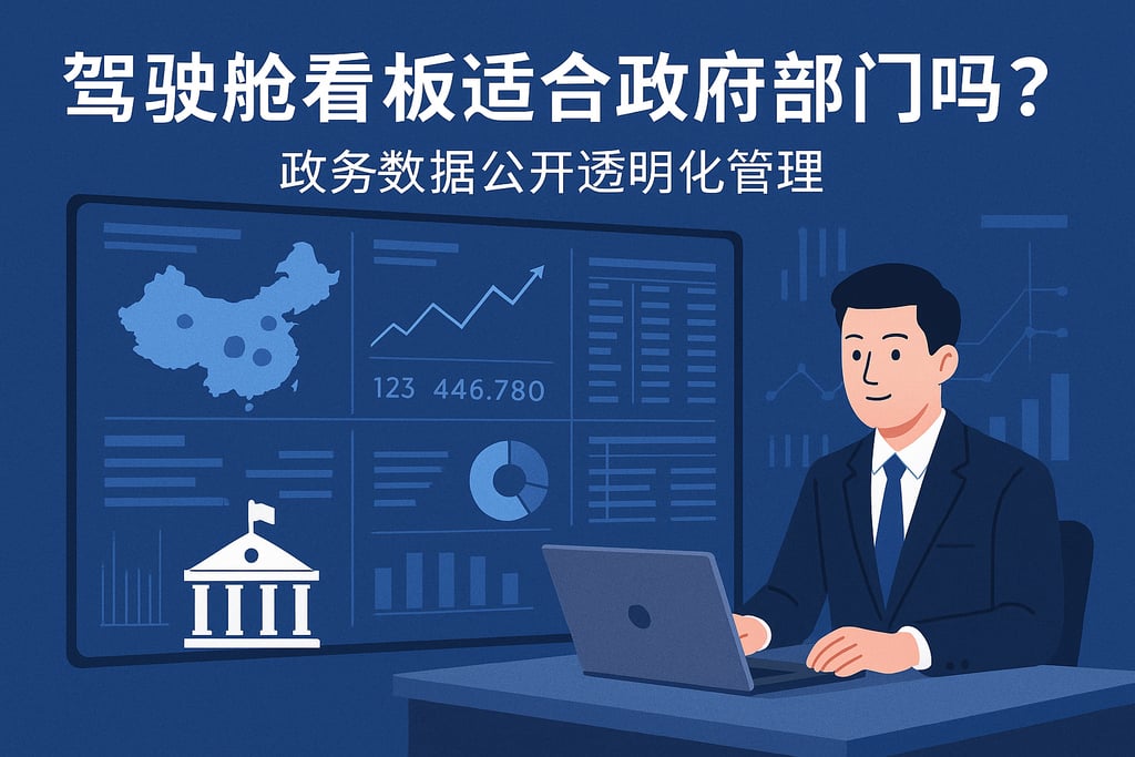 驾驶舱看板适合政府部门吗？政务数据公开透明化管理