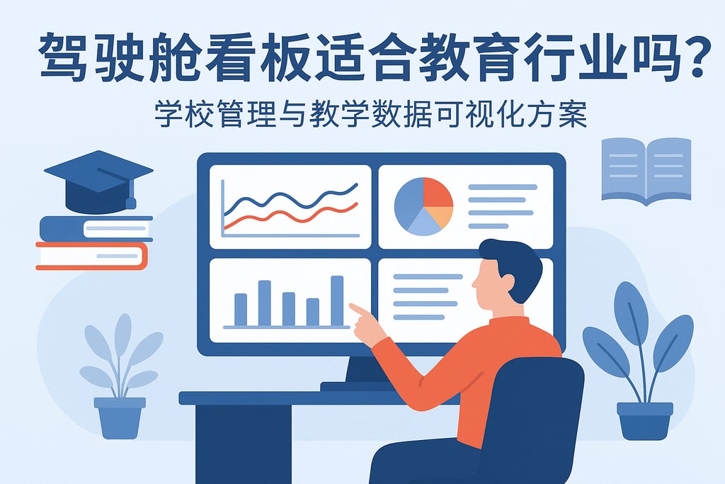 驾驶舱看板适合教育行业吗？学校管理与教学数据可视化方案
