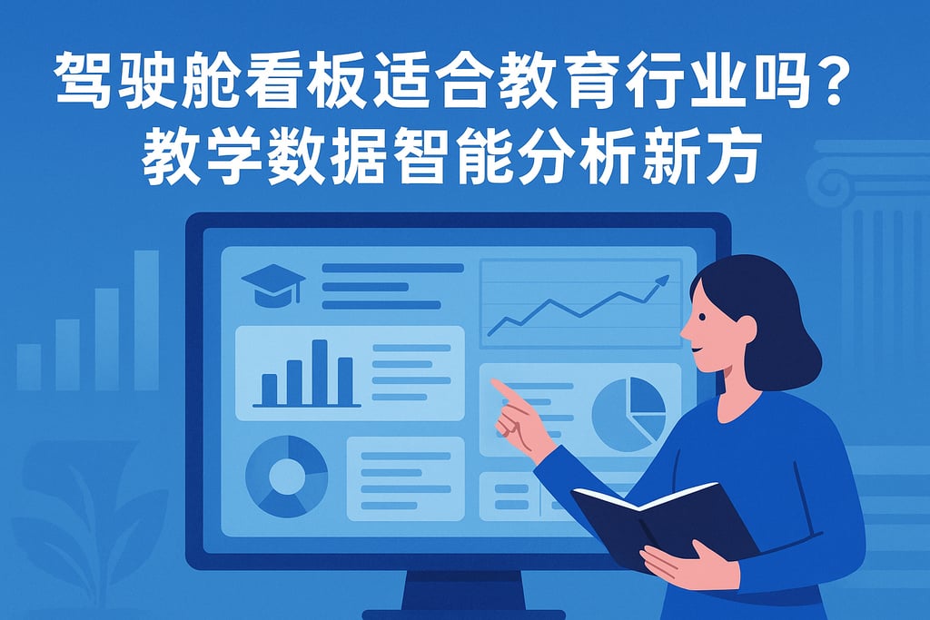 驾驶舱看板适合教育行业吗？教学数据智能分析新方式