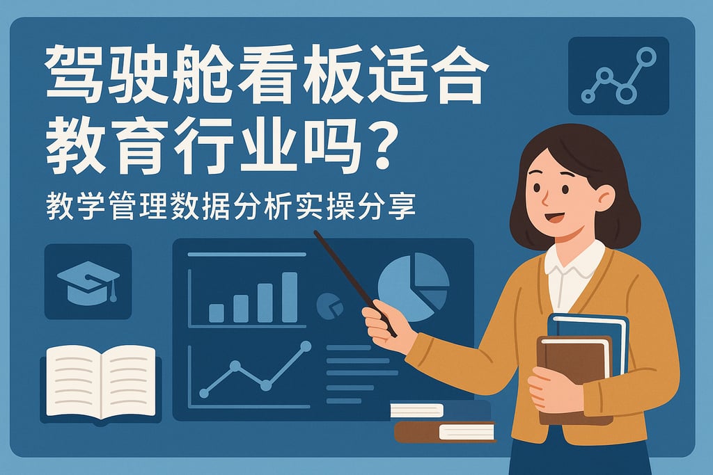驾驶舱看板适合教育行业吗？教学管理数据分析实操分享