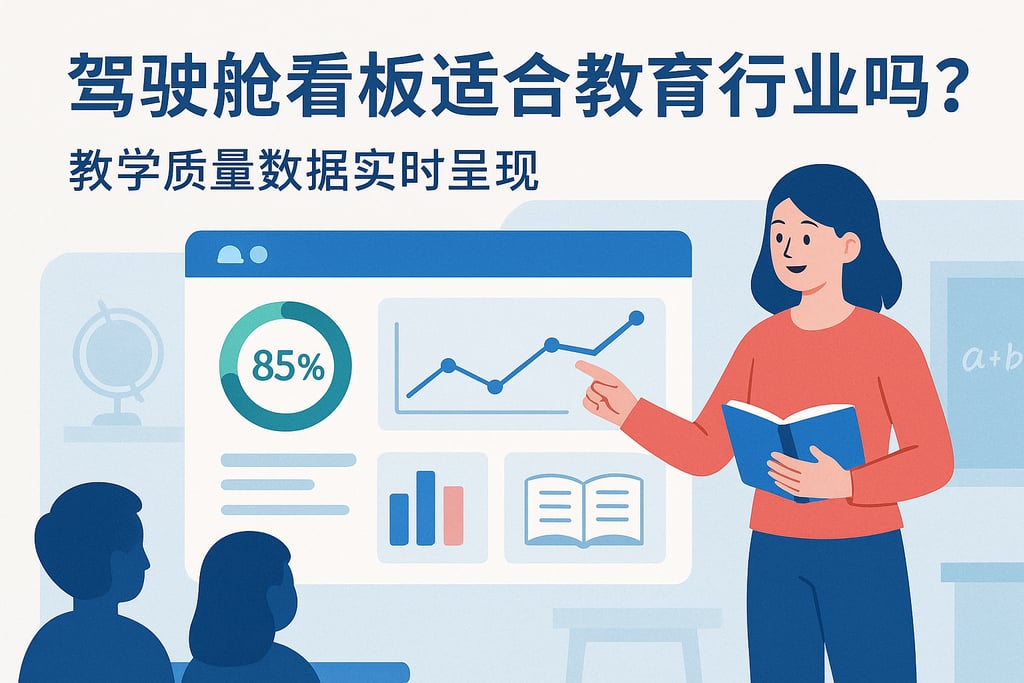 驾驶舱看板适合教育行业吗？教学质量数据实时呈现