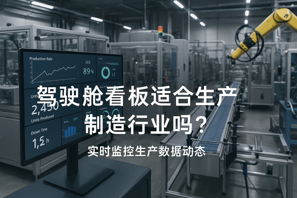 驾驶舱看板适合生产制造行业吗？实时监控生产数据动态