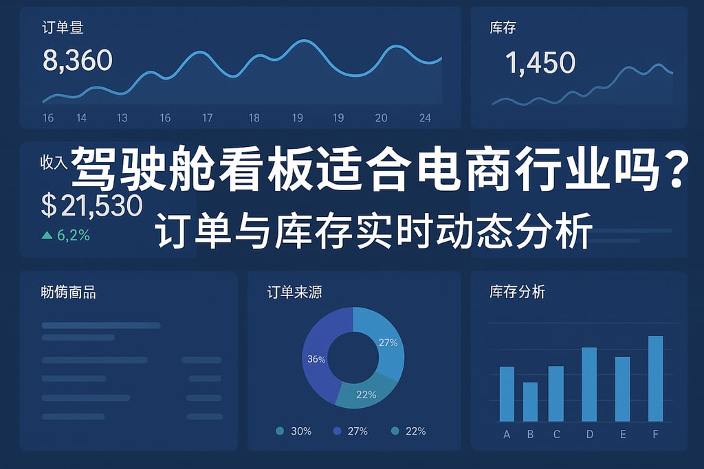 驾驶舱看板适合电商行业吗？订单与库存实时动态分析