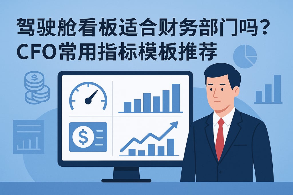 驾驶舱看板适合财务部门吗？CFO常用指标模板推荐