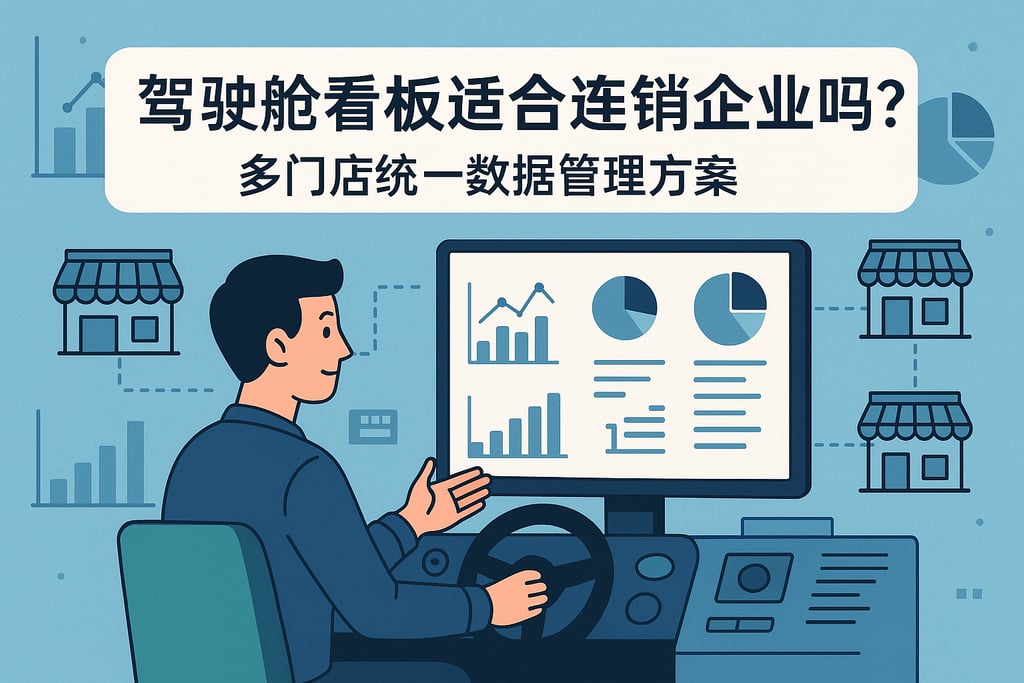 驾驶舱看板适合连锁企业吗？多门店统一数据管理方案