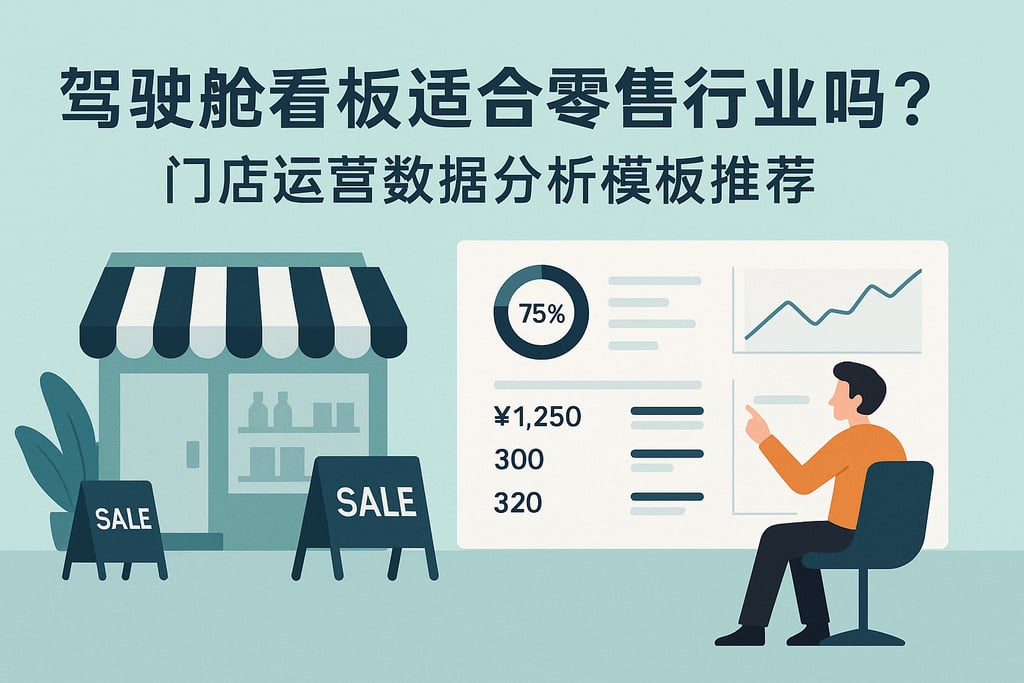 驾驶舱看板适合零售行业吗？门店运营数据分析模板推荐