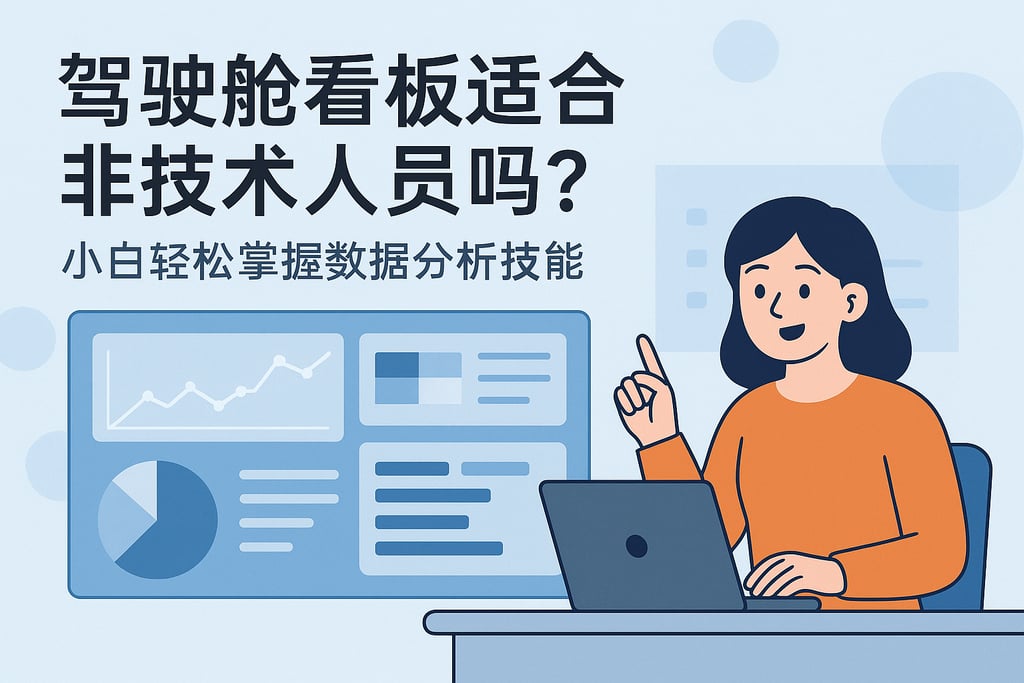 驾驶舱看板适合非技术人员吗？小白轻松掌握数据分析技能