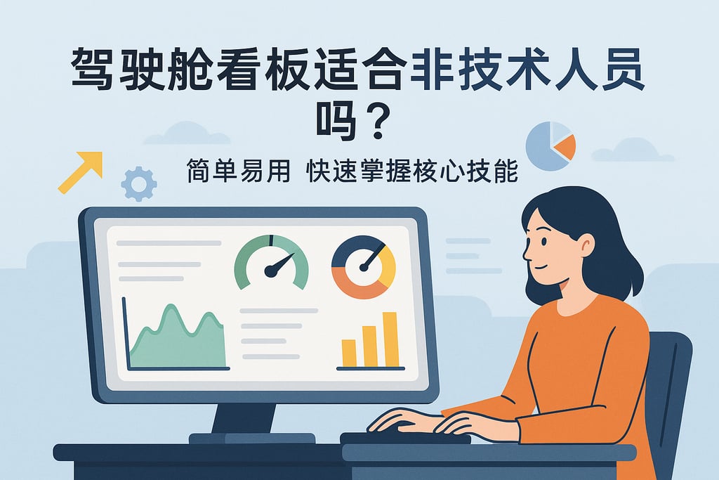 驾驶舱看板适合非技术人员吗？简单易用快速掌握核心技能
