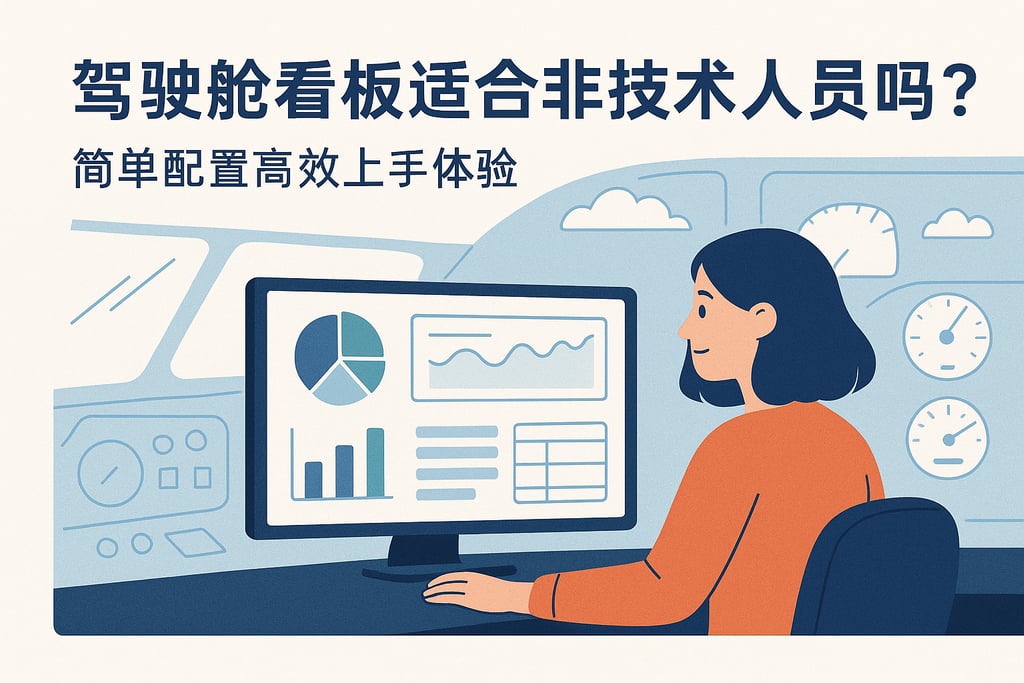 驾驶舱看板适合非技术人员吗？简单配置高效上手体验