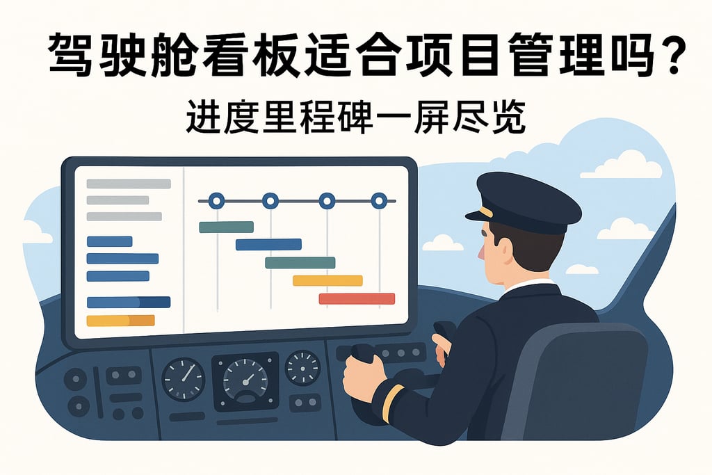驾驶舱看板适合项目管理吗？进度里程碑一屏尽览