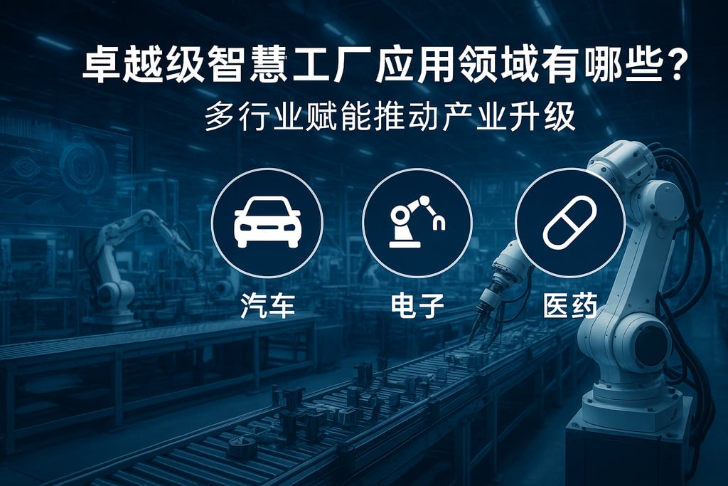卓越级智慧工厂应用领域有哪些？多行业赋能推动产业升级