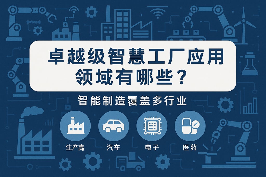 卓越级智慧工厂应用领域有哪些？智能制造覆盖多行业