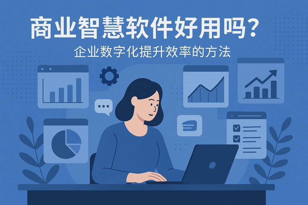 商业智慧软件好用吗？企业数字化提升效率的方法