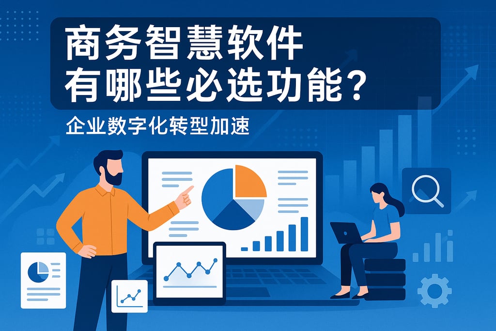 商业智慧软件有哪些必选功能？企业数字化转型加速