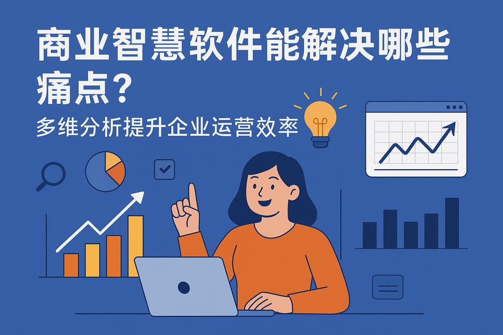 商業智慧軟體能解决哪些痛点？多维分析提升企业运营效率