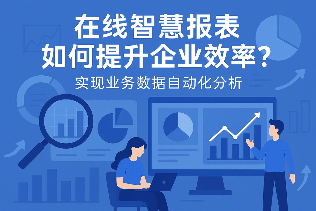 在线智慧报表如何提升企业效率？实现业务数据自动化分析