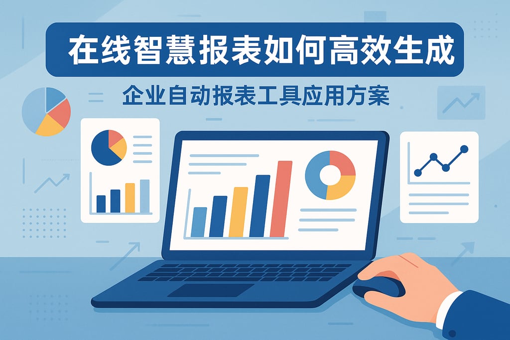 在线智慧报表如何高效生成？企业自动报表工具应用方案