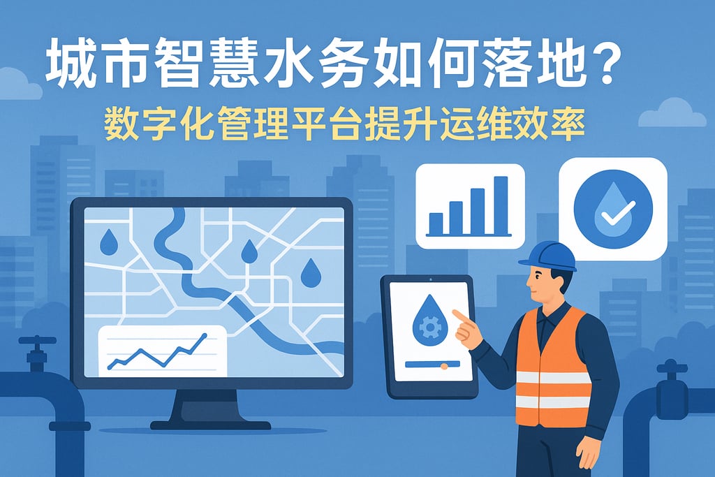 城市智慧水务如何落地？数字化管理平台提升运维效率