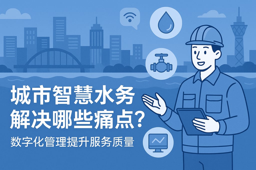 城市智慧水务解决哪些痛点？数字化管理提升服务质量