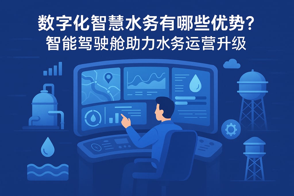 数字化智慧水务有哪些优势？智能驾驶舱助力水务运营升级