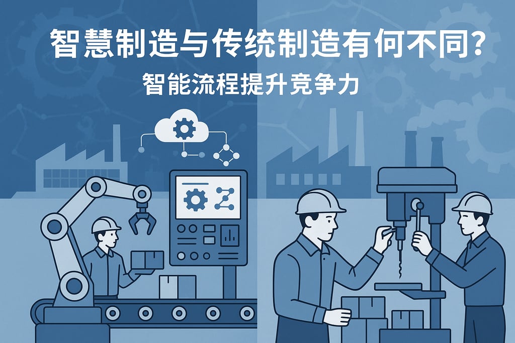 智慧制造与传统制造有何不同？智能流程提升竞争力