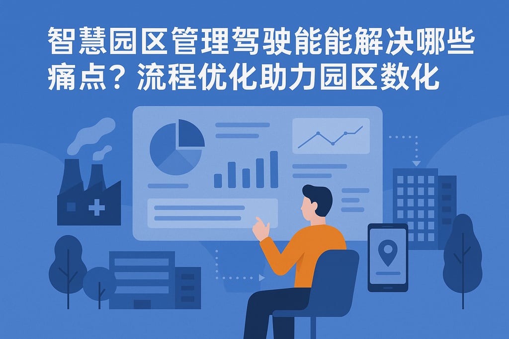 智慧园区管理驾驶舱能解决哪些痛点？流程优化助力园区数字化