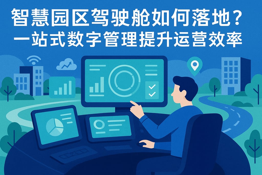 智慧园区驾驶舱如何落地？一站式数字管理提升运营效率