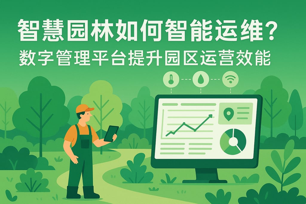 智慧园林如何智能运维？数字管理平台提升园区运营效能