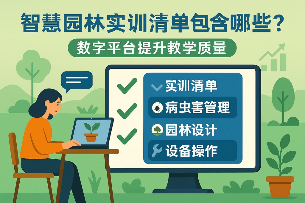 智慧园林实训清单包含哪些内容？数字平台提升教学质量