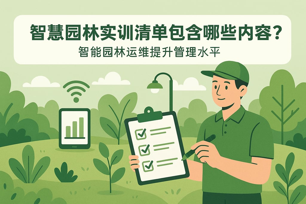 智慧园林实训清单包含哪些内容？智能园林运维提升管理水平