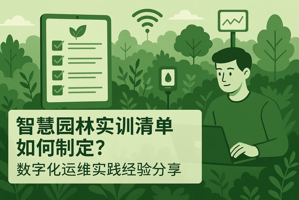 智慧园林实训清单如何制定？数字化运维实践经验分享